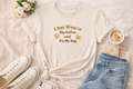 Womens "I just want to sip coffee and pet my dog' Organic Cotton T-Shirt