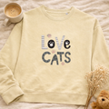 Women's Organic Cotton "Love cats" Sweatshirt